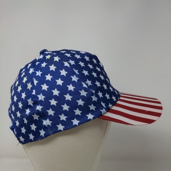 Unbranded Men's Patriotic Snapback Mesh Back Hat Stars Stripes Multicolor - Picture 4 of 6
